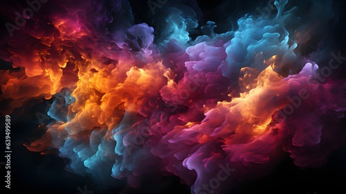 multicolored wallpaper with a smoky gradient