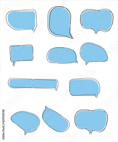 retro, sketch, web, style, symbol, information, blue, label, business, think, box, template, element, blank, white, sign, drawn, text, talk, drawing, comic, illustration, chat, speech, message, abstra