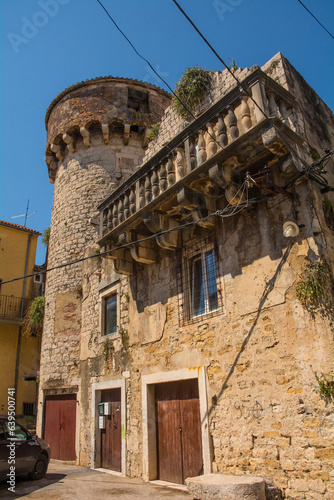The historic 16th century Castle Cambi in Kastel Kambelovac in Kastela on the Croatian mainland. Also known as Kula Cambi photo