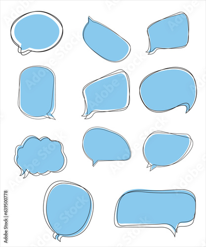 retro, sketch, web, style, symbol, information, blue, label, business, think, box, template, element, blank, white, sign, drawn, text, talk, drawing, comic, illustration, chat, speech, message, abstra