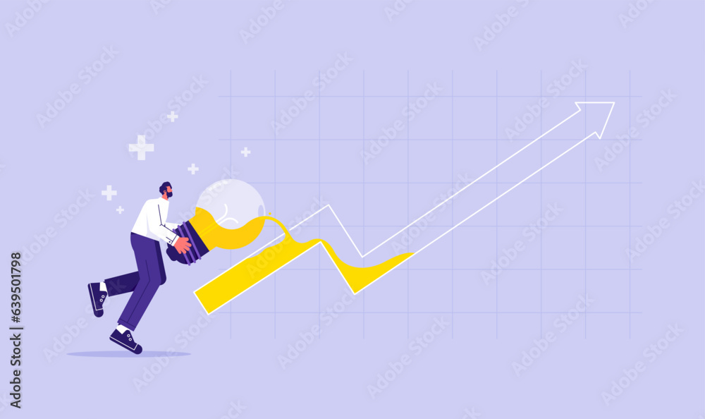 Idea, innovation and creativity help boost productivity and business growth concept, businessman use innovation and creativity to be successful
Idea, innovation and creativity help boost productivity and business growth concept, businessman use innovation and creativity to be successful