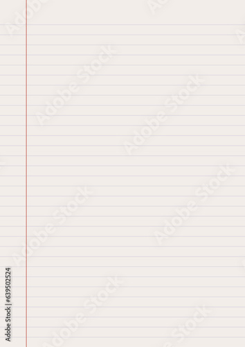 Notebook paper background. Lined notebook paper