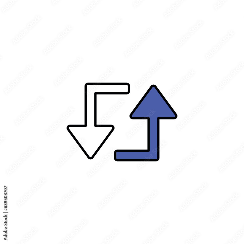 Loop icon design with white background stock illustration Loop icon design with white background stock illustration