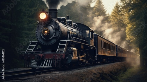 Steam train, AI generated Image