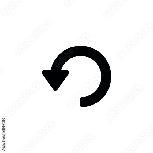 Return icon design with white background stock illustration