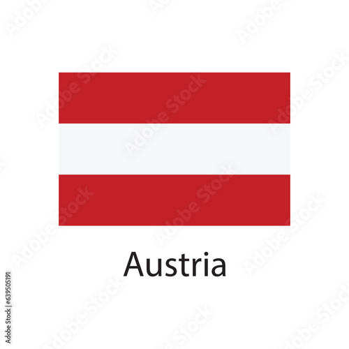 austria flag icon vector