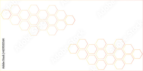 Abstract yellow orange beehive raster background plate icon. Honeycomb bees hive cells pattern sign.Hexagonal abstract metal background with light