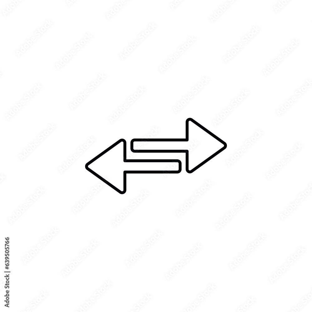 Swap icon design with white background stock illustration Swap icon design with white background stock illustration