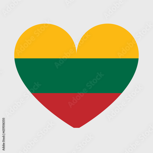 Lithuania flag vector icons set of illustrations in the shape of heart, star, circle and map Free Download Lithuania flag vector icons set of illustrations in the shape of heart, star, circle and map - GFXLoad