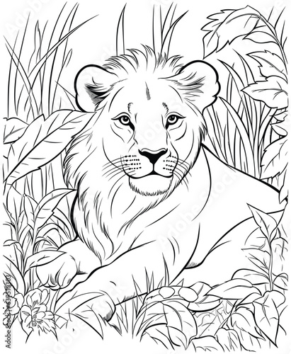 lion coloring pages for adults