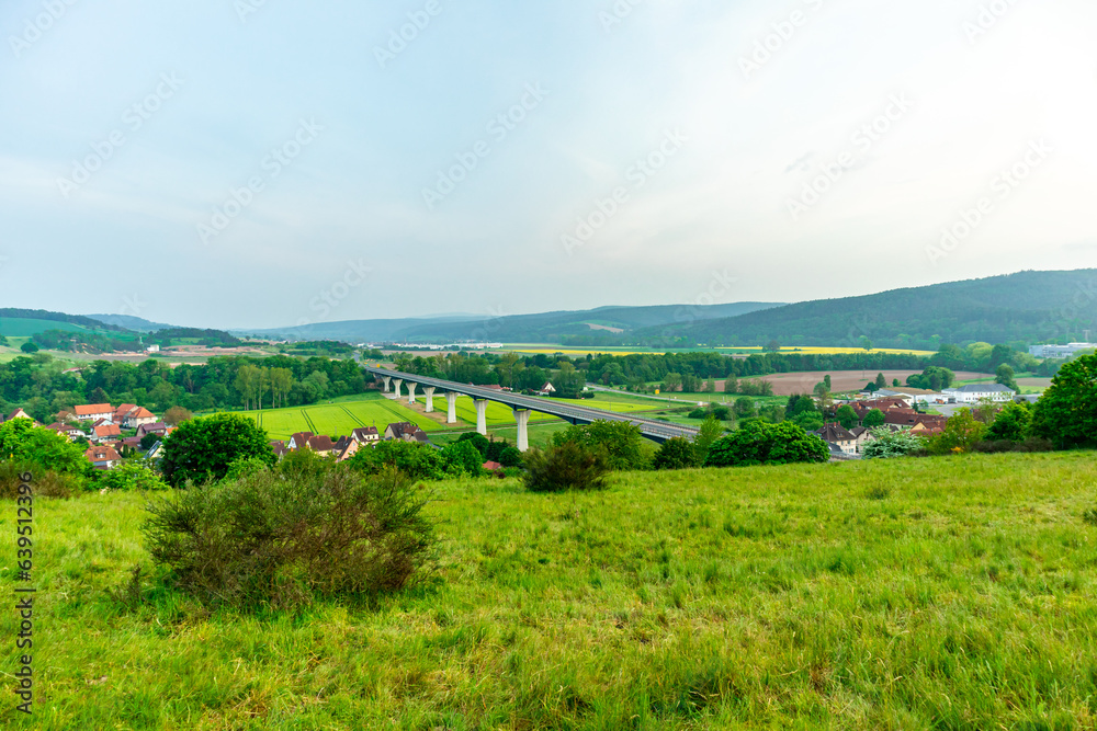 Sommerliche Fahrradtour durch das Schmalkaldener Umland bis in Werratal bei Fambach - Thüringen - Deutschland