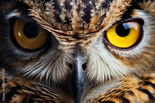 Close up shot of owl