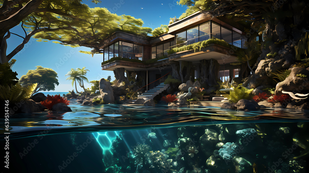 luxury underwater villa