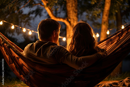 Couple in a hammock