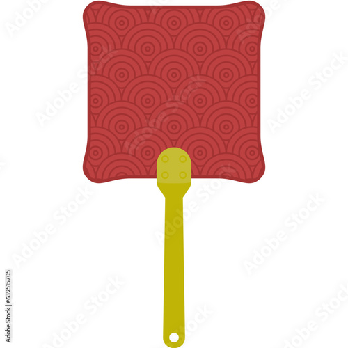 Aesthetic Manual Handle Hand Fan Chuseok Circle Style Collection