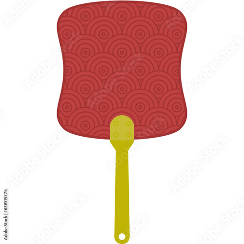 Aesthetic Manual Handle Hand Fan Chuseok Circle Style Collection