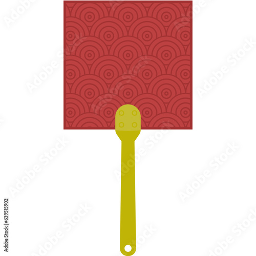 Aesthetic Manual Handle Hand Fan Chuseok Circle Style Collection