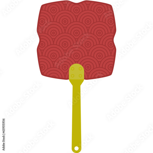 Aesthetic Manual Handle Hand Fan Chuseok Circle Style Collection