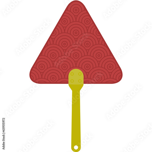 Aesthetic Manual Handle Hand Fan Chuseok Circle Style Collection