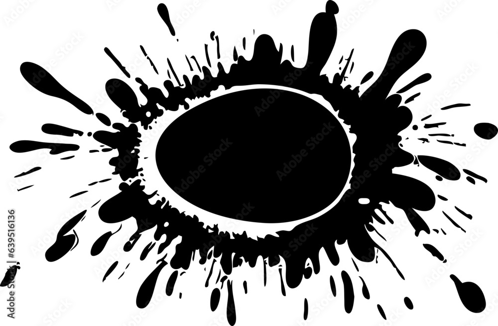 Paint splash,Ink splatter, Paint streak blob, vector illustration Paint splash,Ink splatter, Paint streak blob, vector illustration