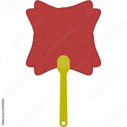 Aesthetic Manual Handle Hand Fan Chuseok Circle Style Collection