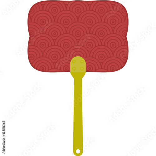 Aesthetic Manual Handle Hand Fan Chuseok Circle Style Collection