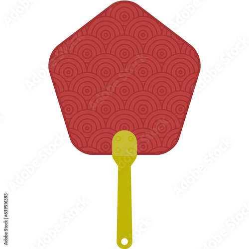 Aesthetic Manual Handle Hand Fan Chuseok Circle Style Collection