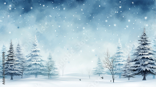 Christmas tree isolated on stars sky background.  © Ziyan Yang