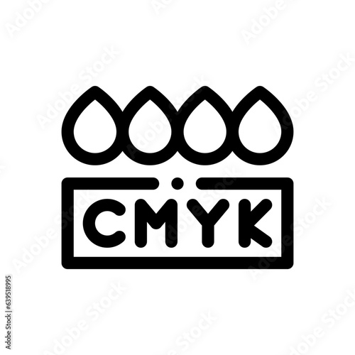 cmyk line icon