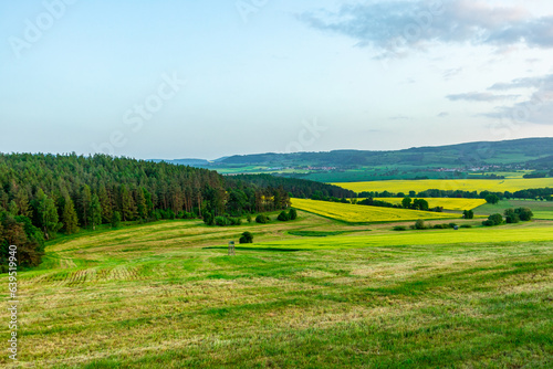 Sommerliche Fahrradtour durch das Schmalkaldener Umland bis in Werratal bei Breitungen - Thüringen - Deutschland photo