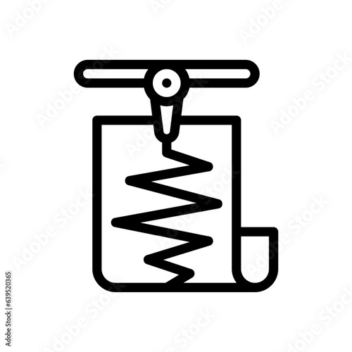 seismometer line icon