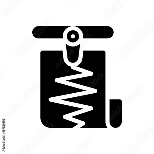 seismometer glyph icon
