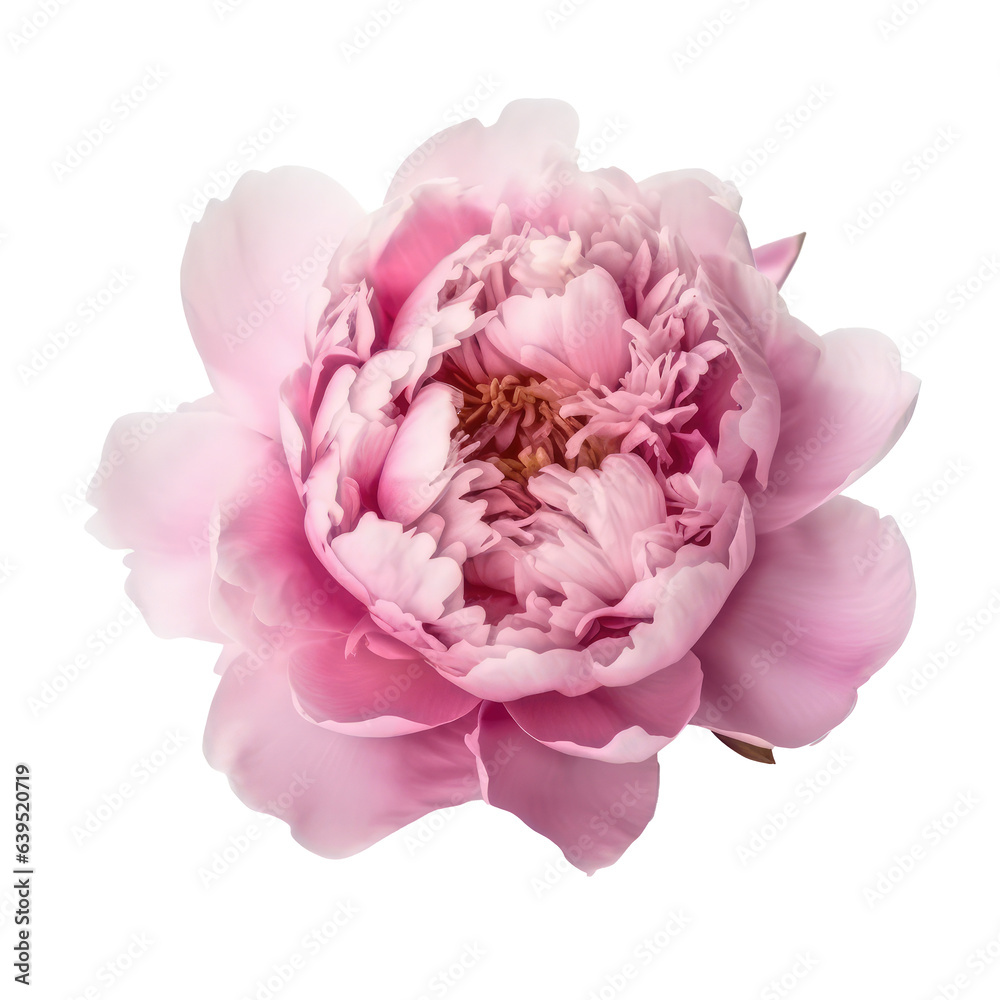 Fototapeta premium peony flower isolated on white