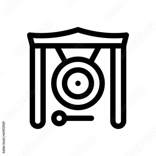 gong line icon