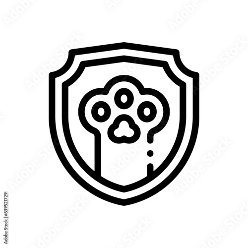 pet insurance line icon