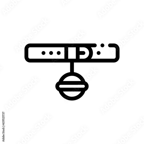 pet collar line icon
