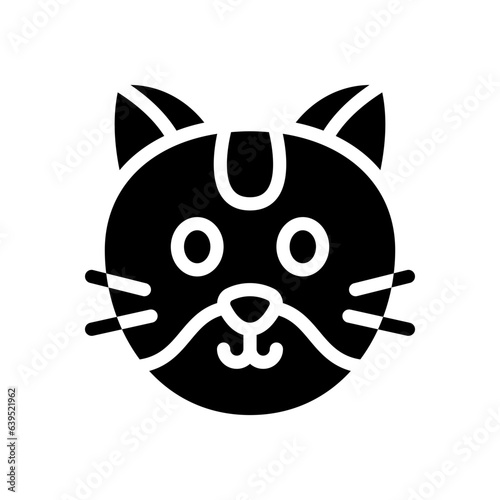 cat glyph icon