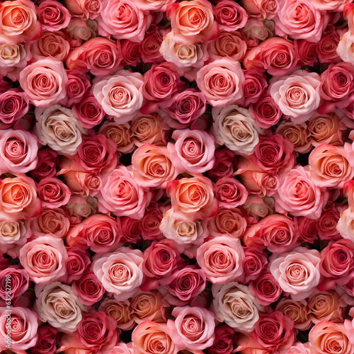 Roses Background Rose Seamless Flowers Pattern