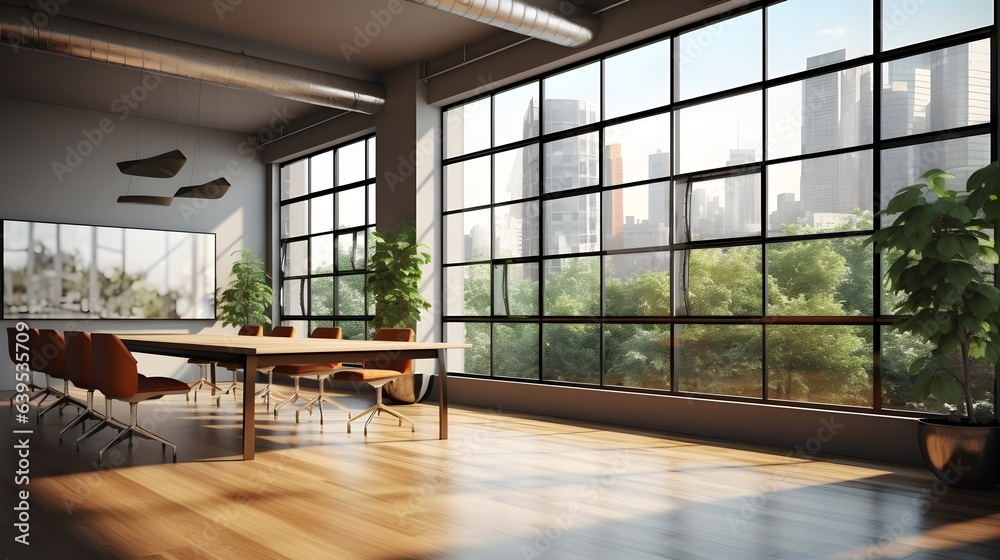 conference room, office room, office with windows, Zoom Virtual