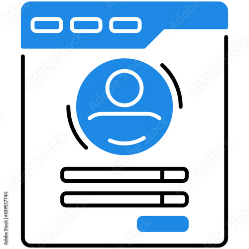 Website Login Page Icon