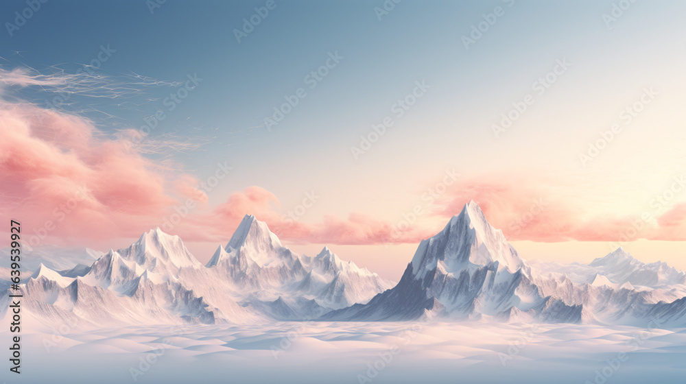 Beautiful landscape mountains and clouds Beautiful landscape mountains and clouds