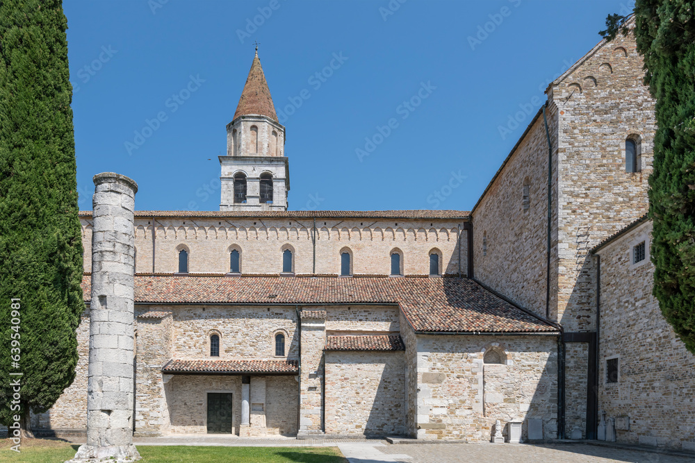 Basilica south side,  Aquileia, Italy