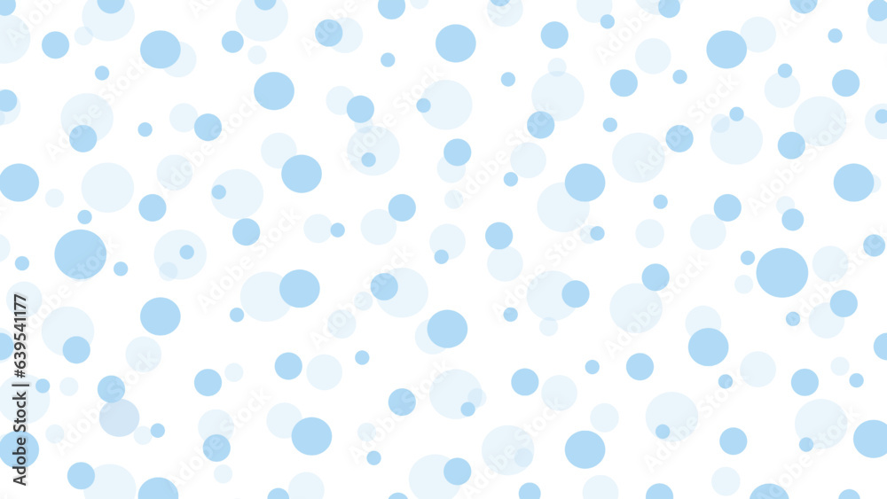 White seamless pattern with blue drops