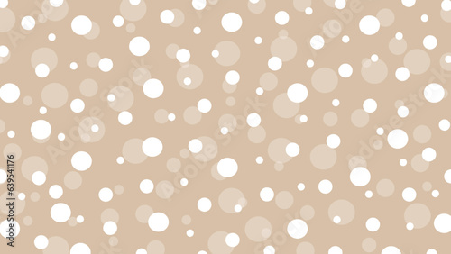 Beige seamless pattern with white drops