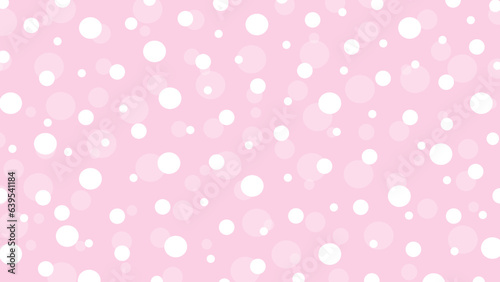 Pink seamless pattern with white drops