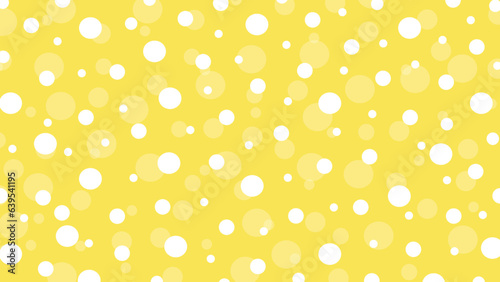 Yellow seamless pattern with white drops