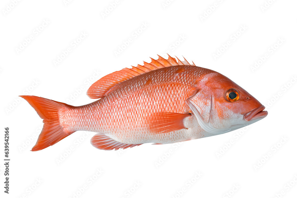 Obraz premium red snapper on white background