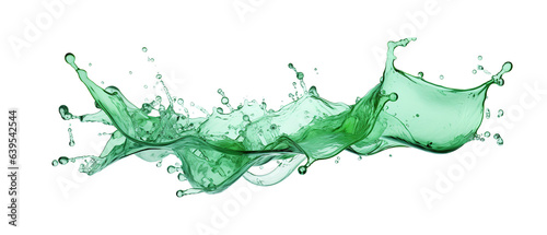 green water splash