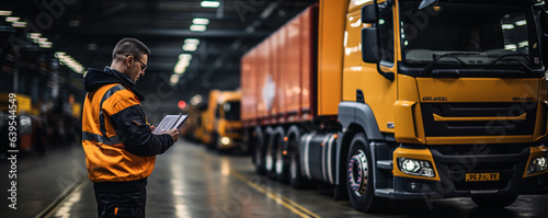 Safety Maintenance Checklist for the Truck. © tongpatong