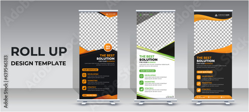 Corporate Business Agency Roll Up Banner Design photo